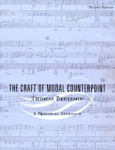 The Craft of Modal Counterpoint Thomas Benjamin
