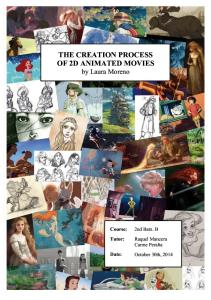 The Creation process of 2D animated movies