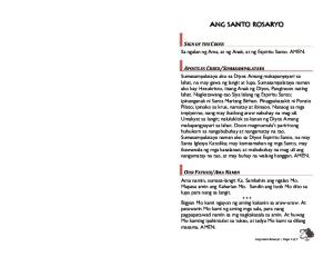 The Holy Rosary - Ang Santo Rosaryo (Bookfold)