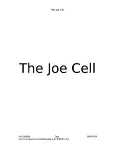 The Joe Cell