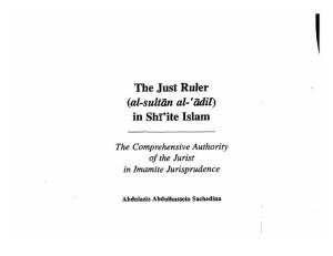 The Just Ruler in Shi'ite Islam