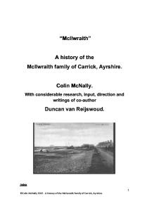 The McIlwraiths of Ayrshire Version UPDATE