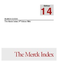 The Merck Index 14th Edition Web