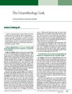 The Neurotheology Link