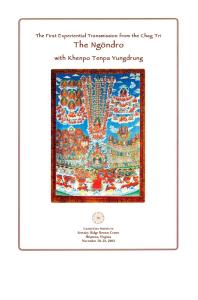 The Ngondro - With K. T. Yungdrung