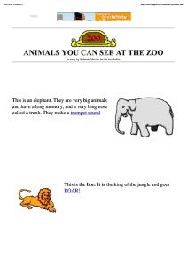 The Zoo Animals - Kids Story