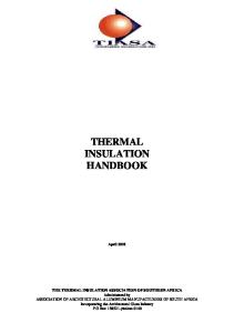 Thermal Insulation Handbook