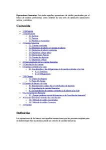 Tipos de Transacciones Bancarias