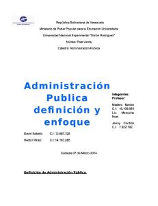 Trabajo Final de Administracion Publica y Su Enfoque