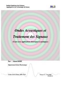 Traitement de Signal Acoustique (Cours et Applications)