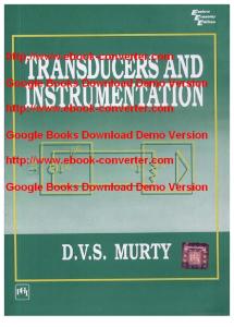 Transducers and Instrumentation By D. V. S. Murty