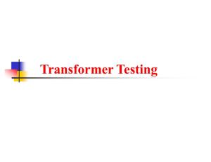 Transfomer Testing