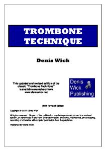 Trombone Technique