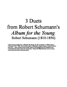 Trumpets Schuman Duets