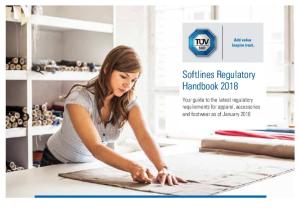Tuvsud Softlines Regulatory Handbook