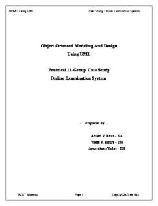 UML Online Examination Case Study