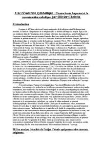 Une révolution symbolique, Olivier Christin