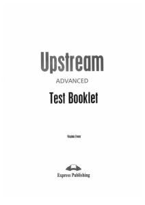 Upstream Advanced C1 - Test Booklet