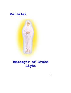 Vallalar Messanger of Grace Light