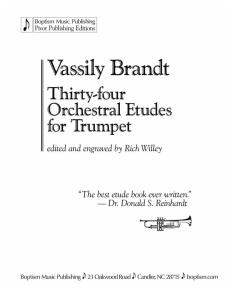 Vassily Brandt - Thirty-four Orchestal Etudes for Trumpet