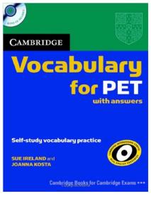 Vocabulary for Pet With Answers