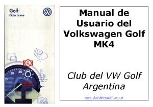VW Golf IV Manual Usuario