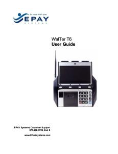 WalTer T6 2014 R1 User Guide 102014