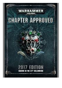 Warhammer 40k 8th Chapter Approved 2017