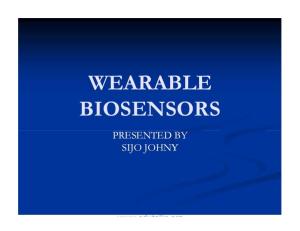 Wearable Bio Sensors