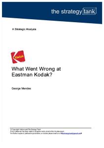 What Went Wrong at Eastman Kodak _Case study
