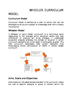 Wheeler curriculum model