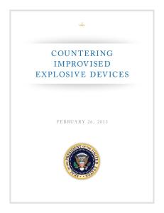 White House Policy on Countering IEDs