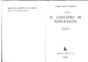 Whitehead, Alfred - El Concepto de Naturaleza (1920)
