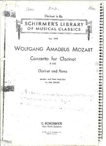 Wolfgang Amadeus Mozart - Concerto for Clarinet K.622 and Piano in a Major and in Bb Major