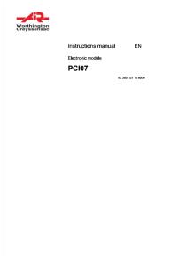 worthington Instruction Book PCI07 En