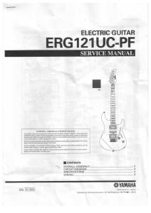 Yamaha ERG121 Manual