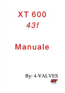 Yamaha Xt600 43F - Manuale Officina