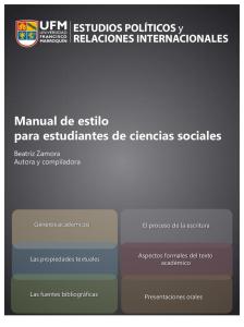 Zamora, Beatriz (2012) - Manual de Estilo Para Estudiantes de Ciencias Sociales. Los Géneros Académicos