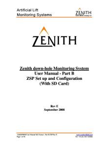 Zenith User Manual Mk2 Sensor